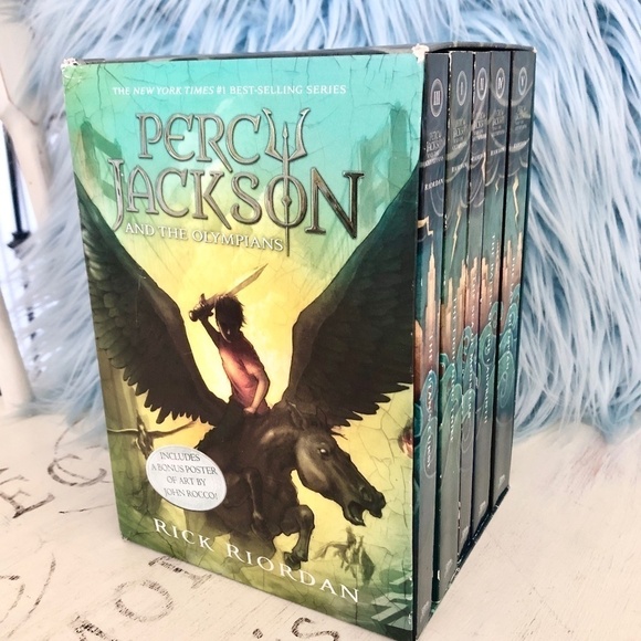 Disney, Percy Jackson and the Olympians, 5 Book, Paperback, 2014, Boxed Set - Picture 1 of 16